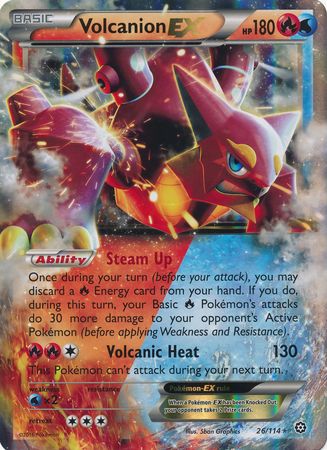 Volcanion EX (26/114) (Jumbo Card) [XY: Steam Siege] | Jomio and Rueliete's Cards and Comics
