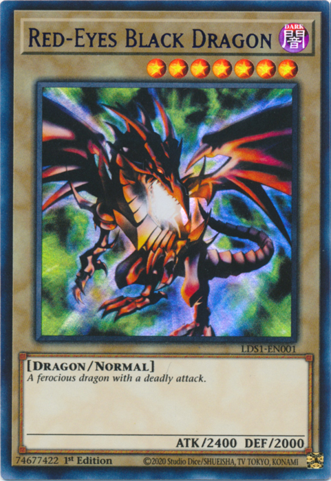 Red-Eyes Black Dragon (Blue) [LDS1-EN001] Ultra Rare | Jomio and Rueliete's Cards and Comics