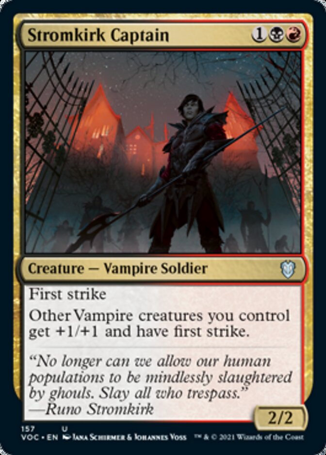 Stromkirk Captain [Innistrad: Crimson Vow Commander] | Jomio and Rueliete's Cards and Comics