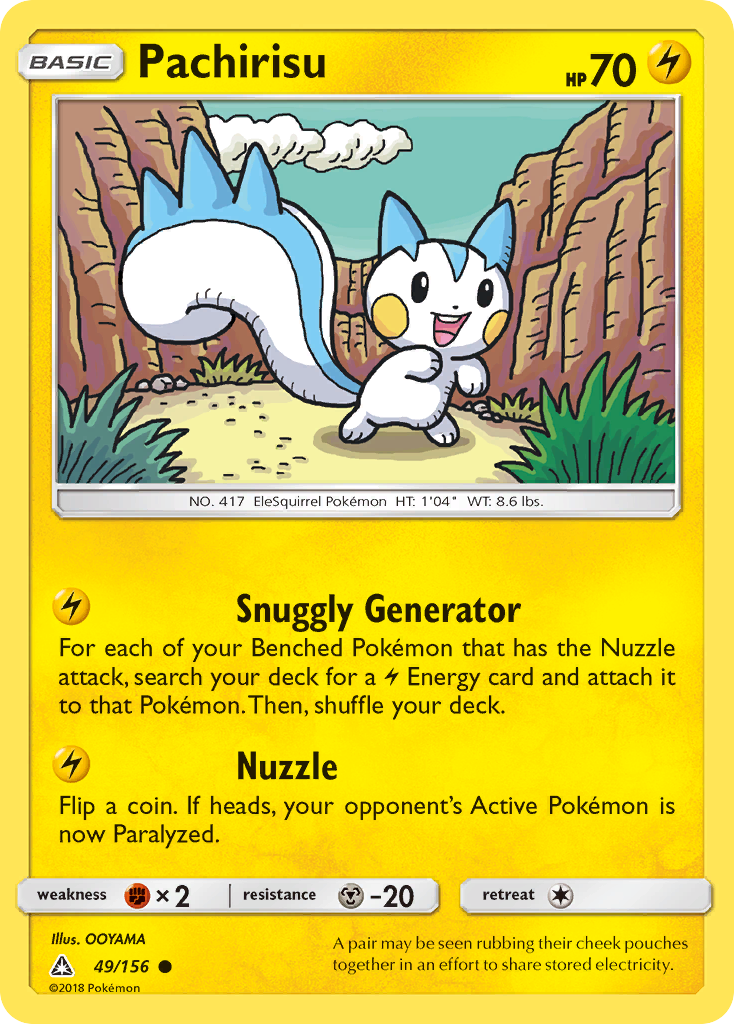 Pachirisu (49/156) [Sun & Moon: Ultra Prism] | Jomio and Rueliete's Cards and Comics