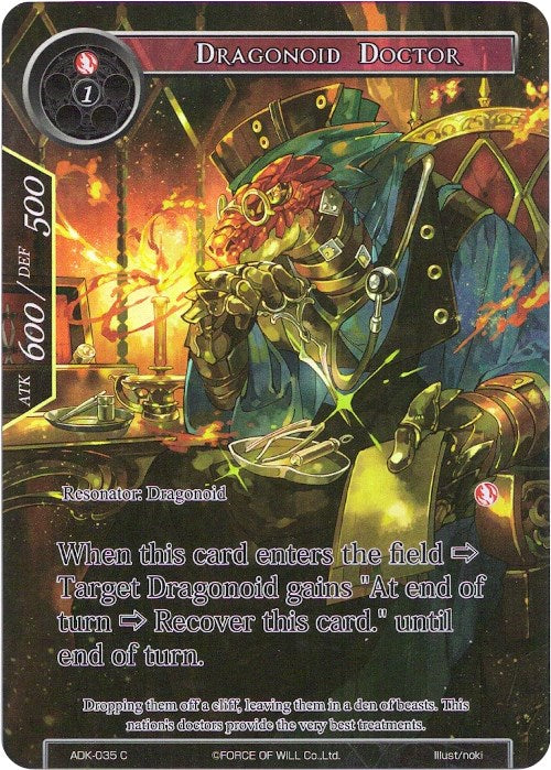 Dragonoid Doctor (Full Art) (ADK-035) [Advent of the Demon King] | Jomio and Rueliete's Cards and Comics