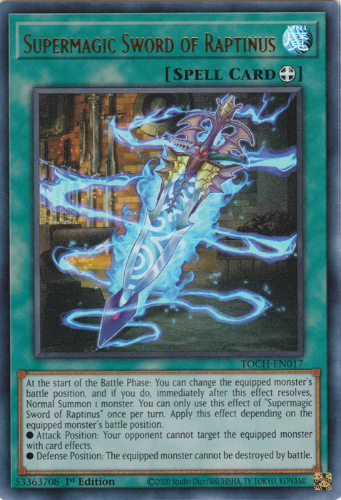 Supermagic Sword of Raptinus [TOCH-EN017] Ultra Rare | Jomio and Rueliete's Cards and Comics