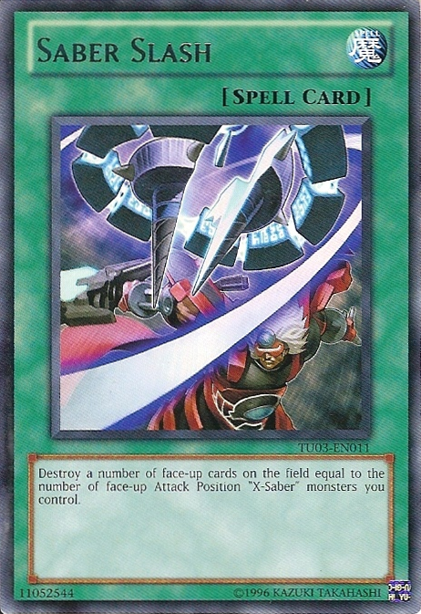 Saber Slash [TU03-EN011] Rare | Jomio and Rueliete's Cards and Comics