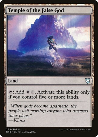 Temple of the False God [Commander 2018] | Jomio and Rueliete's Cards and Comics