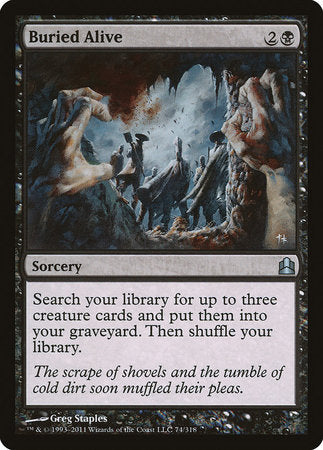 Buried Alive [Commander 2011] | Jomio and Rueliete's Cards and Comics