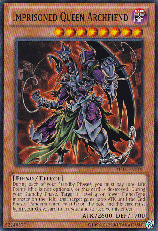 Imprisoned Queen Archfiend [AP03-EN019] Common | Jomio and Rueliete's Cards and Comics