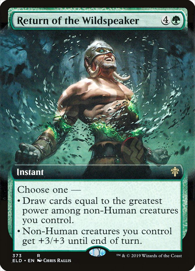 Return of the Wildspeaker (Extended Art) [Throne of Eldraine] | Jomio and Rueliete's Cards and Comics