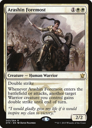 Arashin Foremost [Dragons of Tarkir] | Jomio and Rueliete's Cards and Comics