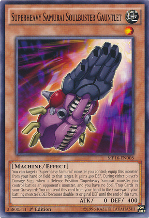 Superheavy Samurai Soulbuster Gauntlet [MP16-EN008] Common | Jomio and Rueliete's Cards and Comics