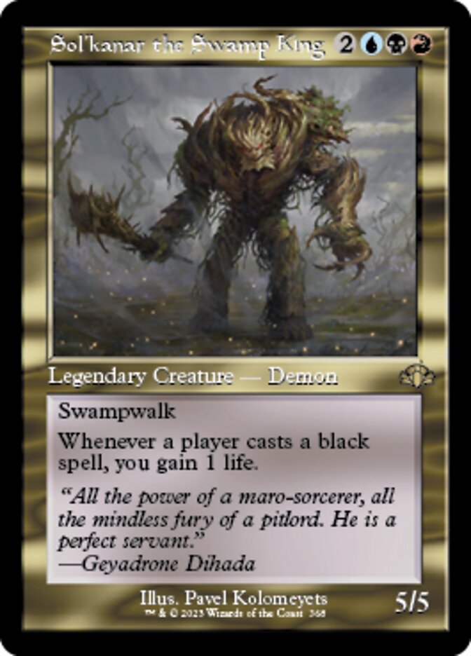 Sol'kanar the Swamp King (Retro) [Dominaria Remastered] | Jomio and Rueliete's Cards and Comics