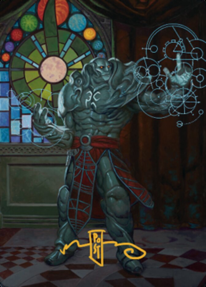 Karn, Living Legacy Art Card 2 (Gold-Stamped Signature) [Dominaria United Art Series] | Jomio and Rueliete's Cards and Comics