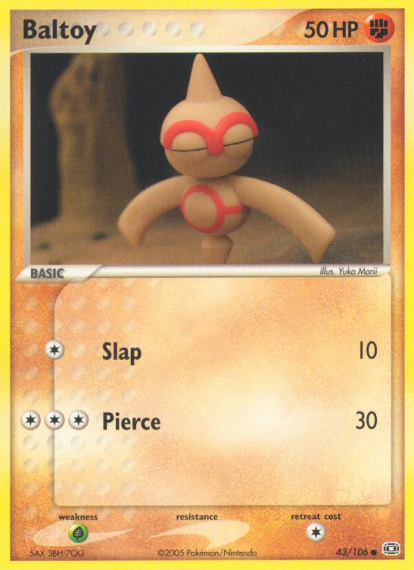 Baltoy (43/106) [EX: Emerald] | Jomio and Rueliete's Cards and Comics