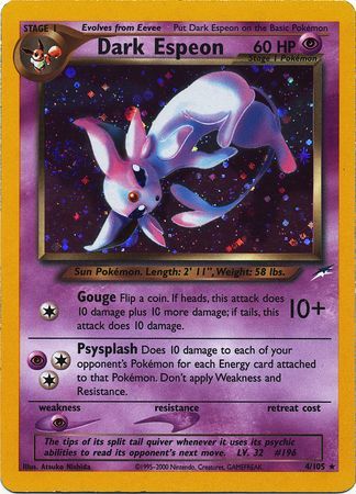 Dark Espeon (4/105) [Neo Destiny Unlimited] | Jomio and Rueliete's Cards and Comics