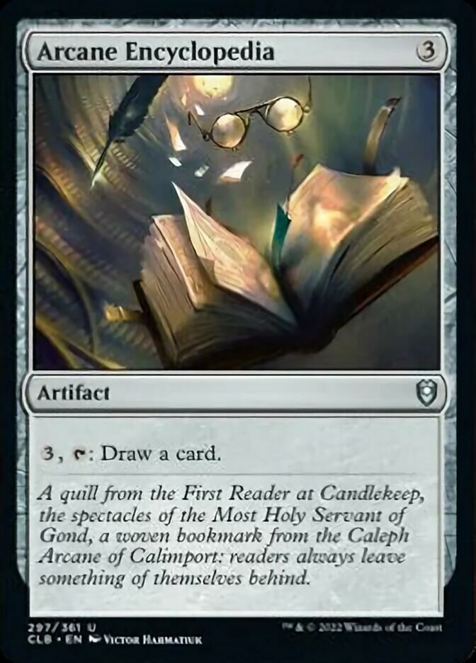 Arcane Encyclopedia [Commander Legends: Battle for Baldur's Gate] | Jomio and Rueliete's Cards and Comics