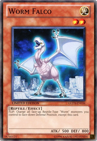 Worm Falco [GLD3-EN034] Common | Jomio and Rueliete's Cards and Comics
