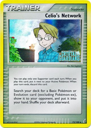 Celio's Network (73/100) (Stamped) [EX: Crystal Guardians] | Jomio and Rueliete's Cards and Comics