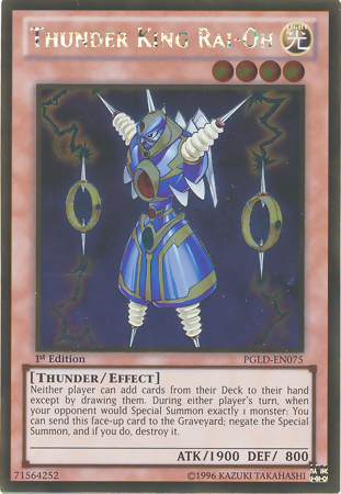 Thunder King Rai-Oh [PGLD-EN075] Gold Rare | Jomio and Rueliete's Cards and Comics