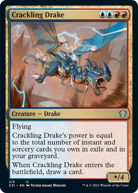 Crackling Drake [Commander 2021] | Jomio and Rueliete's Cards and Comics