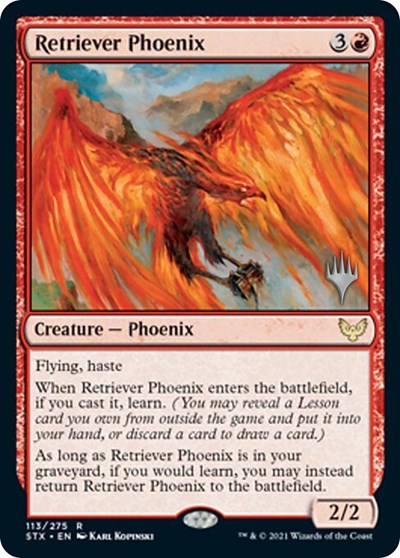 Retriever Phoenix (Promo Pack) [Strixhaven: School of Mages Promos] | Jomio and Rueliete's Cards and Comics