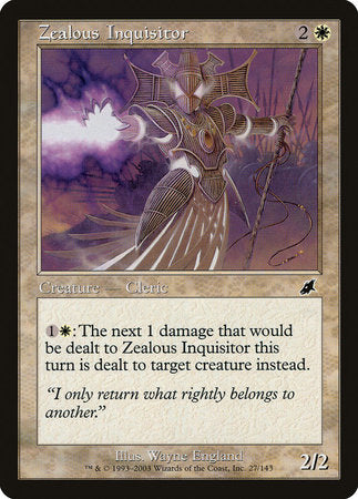 Zealous Inquisitor [Scourge] | Jomio and Rueliete's Cards and Comics