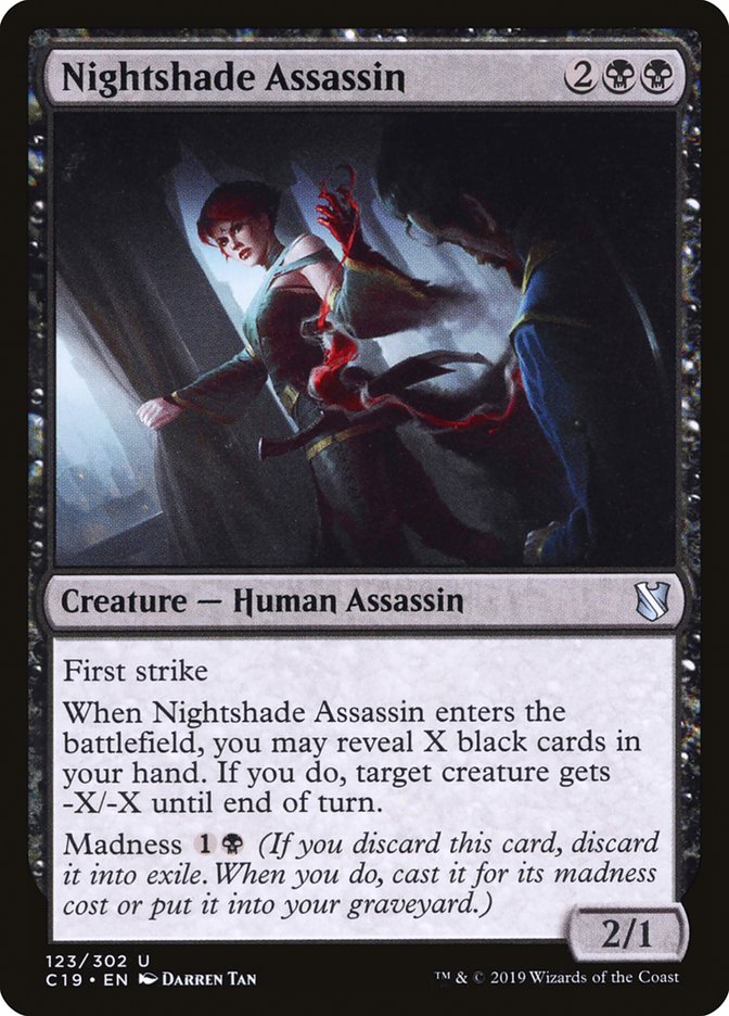 Nightshade Assassin [Commander 2019] | Jomio and Rueliete's Cards and Comics