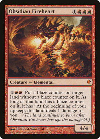 Obsidian Fireheart [Zendikar] | Jomio and Rueliete's Cards and Comics
