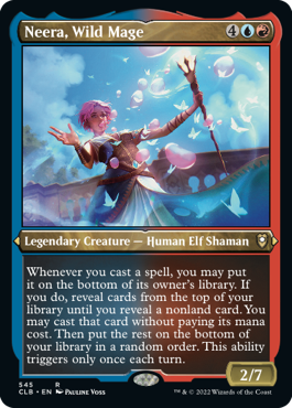 Neera, Wild Mage (Foil Etched) [Commander Legends: Battle for Baldur's Gate] | Jomio and Rueliete's Cards and Comics