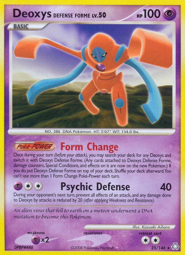 Deoxys Defense Forme (25/146) [Diamond & Pearl: Legends Awakened] | Jomio and Rueliete's Cards and Comics