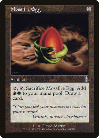Mossfire Egg [Odyssey] | Jomio and Rueliete's Cards and Comics