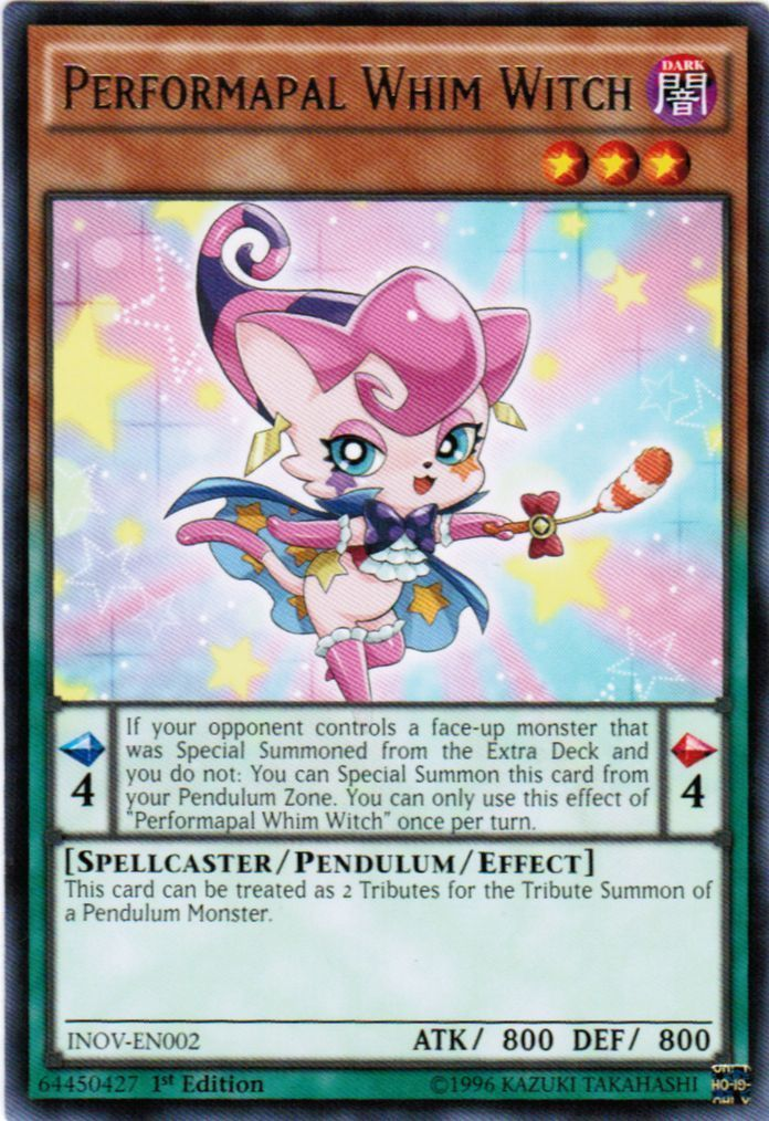 Performapal Whim Witch [INOV-EN002] Rare | Jomio and Rueliete's Cards and Comics