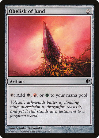 Obelisk of Jund [Commander 2013] | Jomio and Rueliete's Cards and Comics
