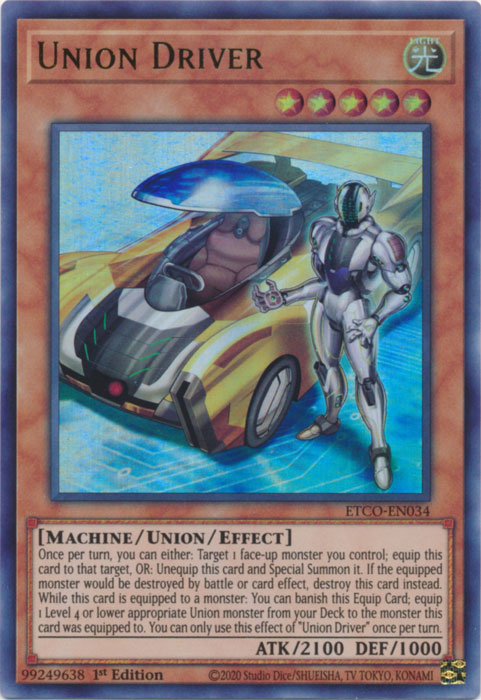 Union Driver [ETCO-EN034] Ultra Rare | Jomio and Rueliete's Cards and Comics