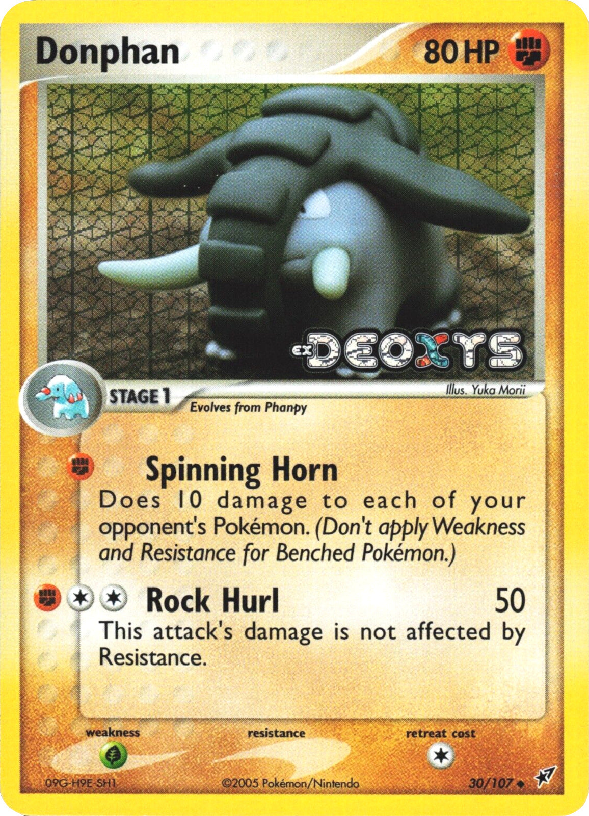 Donphan (30/107) (Stamped) [EX: Deoxys] | Jomio and Rueliete's Cards and Comics