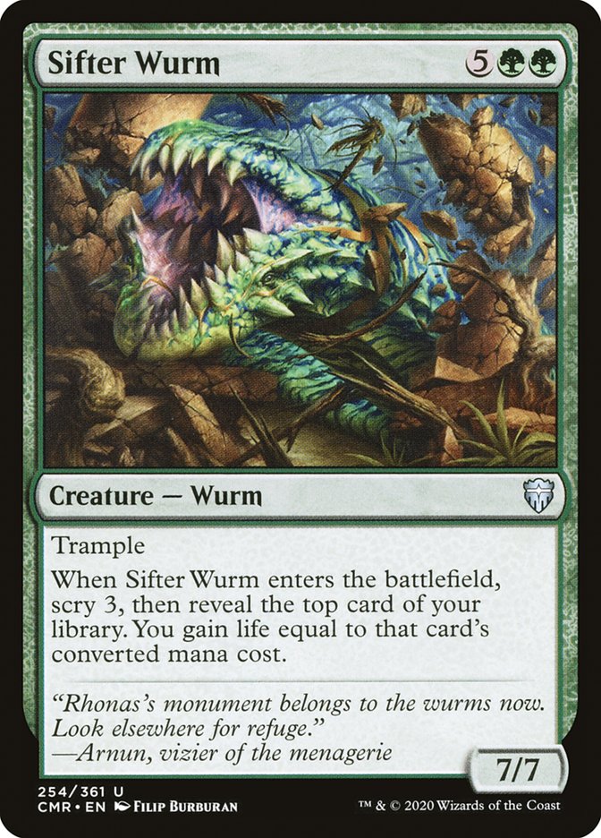 Sifter Wurm [Commander Legends] | Jomio and Rueliete's Cards and Comics