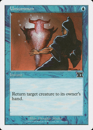 Unsummon [Classic Sixth Edition] | Jomio and Rueliete's Cards and Comics