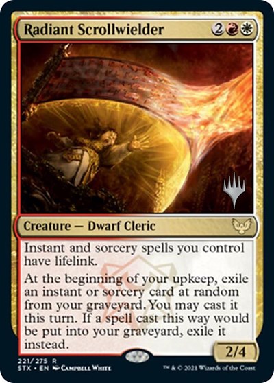 Radiant Scrollwielder (Promo Pack) [Strixhaven: School of Mages Promos] | Jomio and Rueliete's Cards and Comics