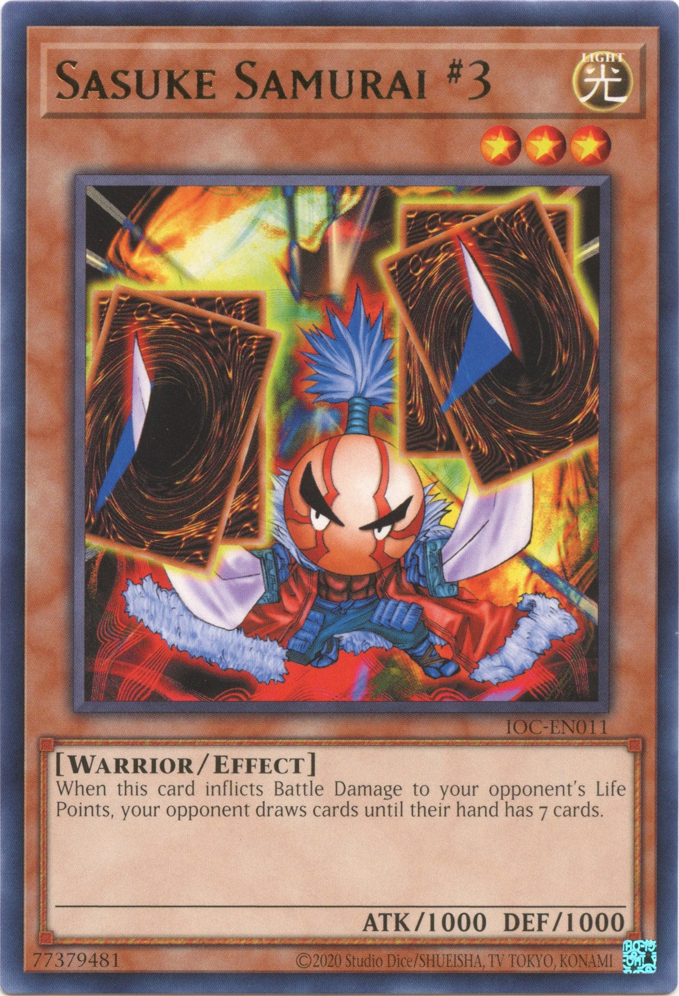 Sasuke Samurai #3 (25th Anniversary) [IOC-EN011] Rare | Jomio and Rueliete's Cards and Comics
