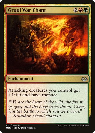Gruul War Chant [Modern Masters 2017] | Jomio and Rueliete's Cards and Comics