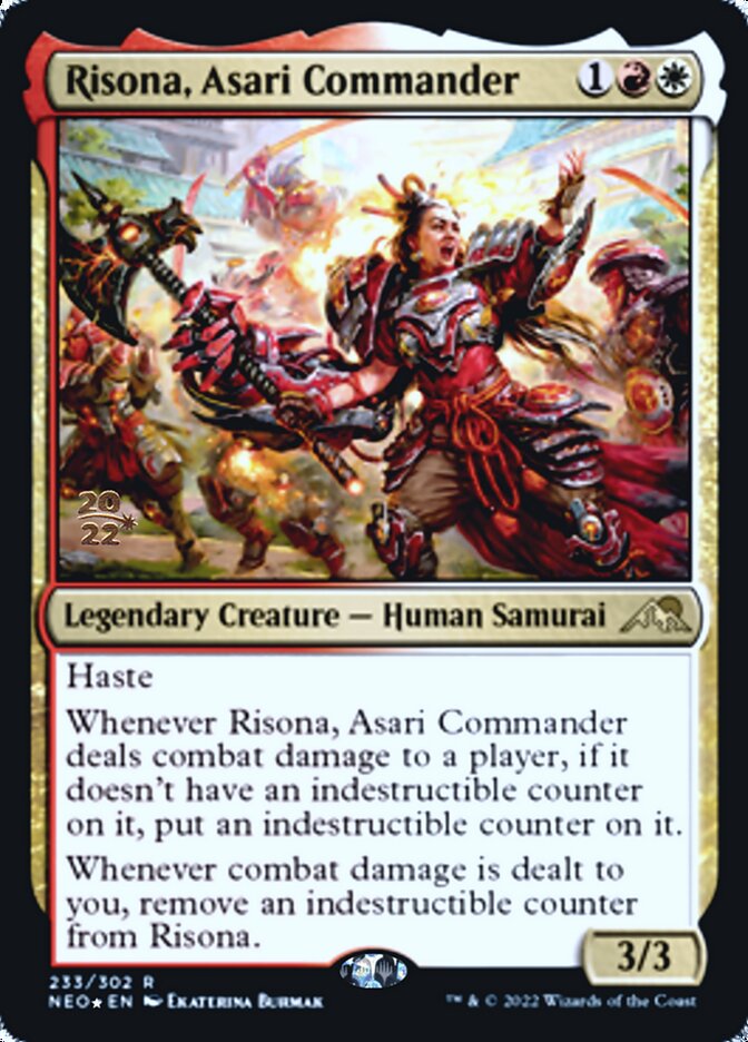 Risona, Asari Commander [Kamigawa: Neon Dynasty Prerelease Promos] | Jomio and Rueliete's Cards and Comics
