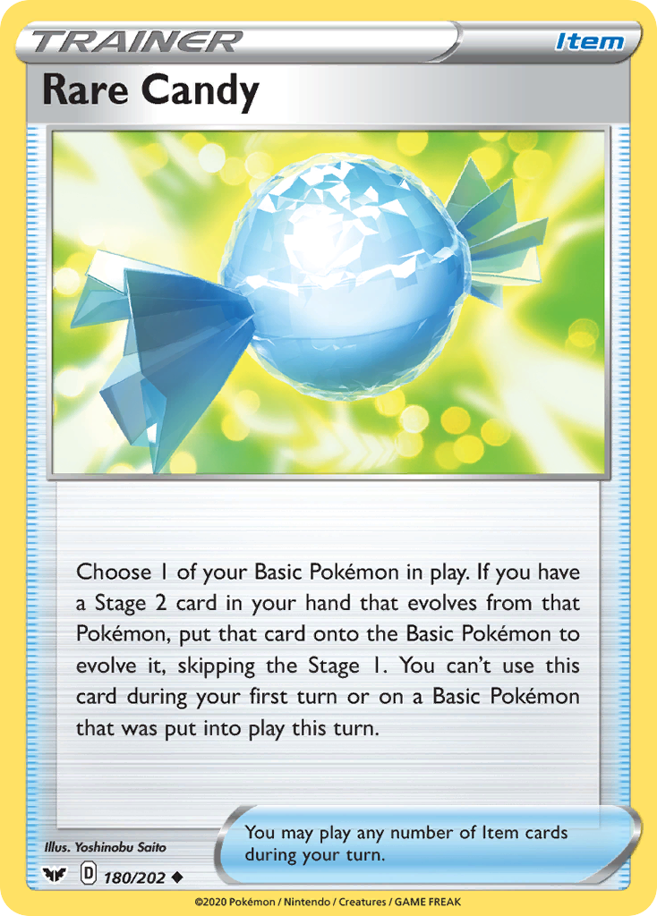 Rare Candy (180/202) [Sword & Shield: Base Set] | Jomio and Rueliete's Cards and Comics