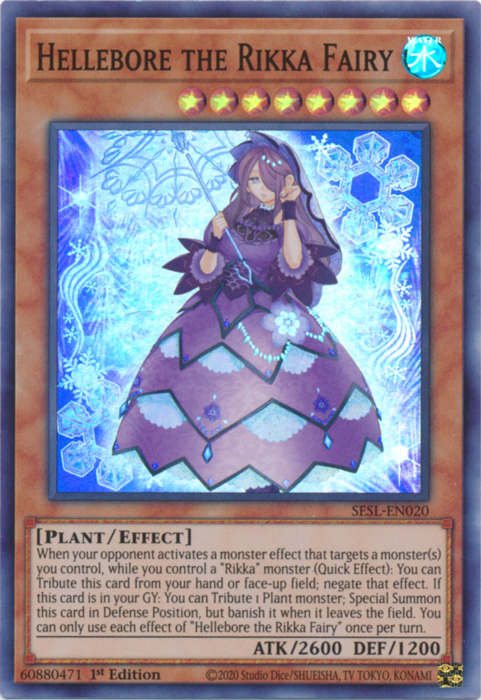 Hellebore the Rikka Fairy [SESL-EN020] Super Rare | Jomio and Rueliete's Cards and Comics