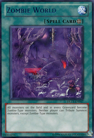 Zombie World (Purple) [DL13-EN017] Rare | Jomio and Rueliete's Cards and Comics