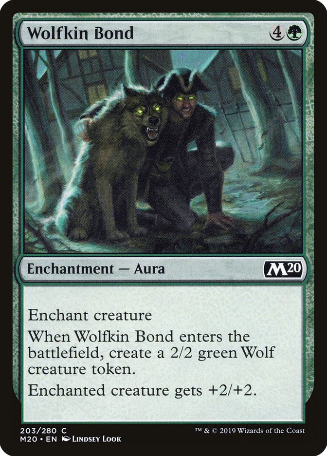 Wolfkin Bond [Core Set 2020] | Jomio and Rueliete's Cards and Comics