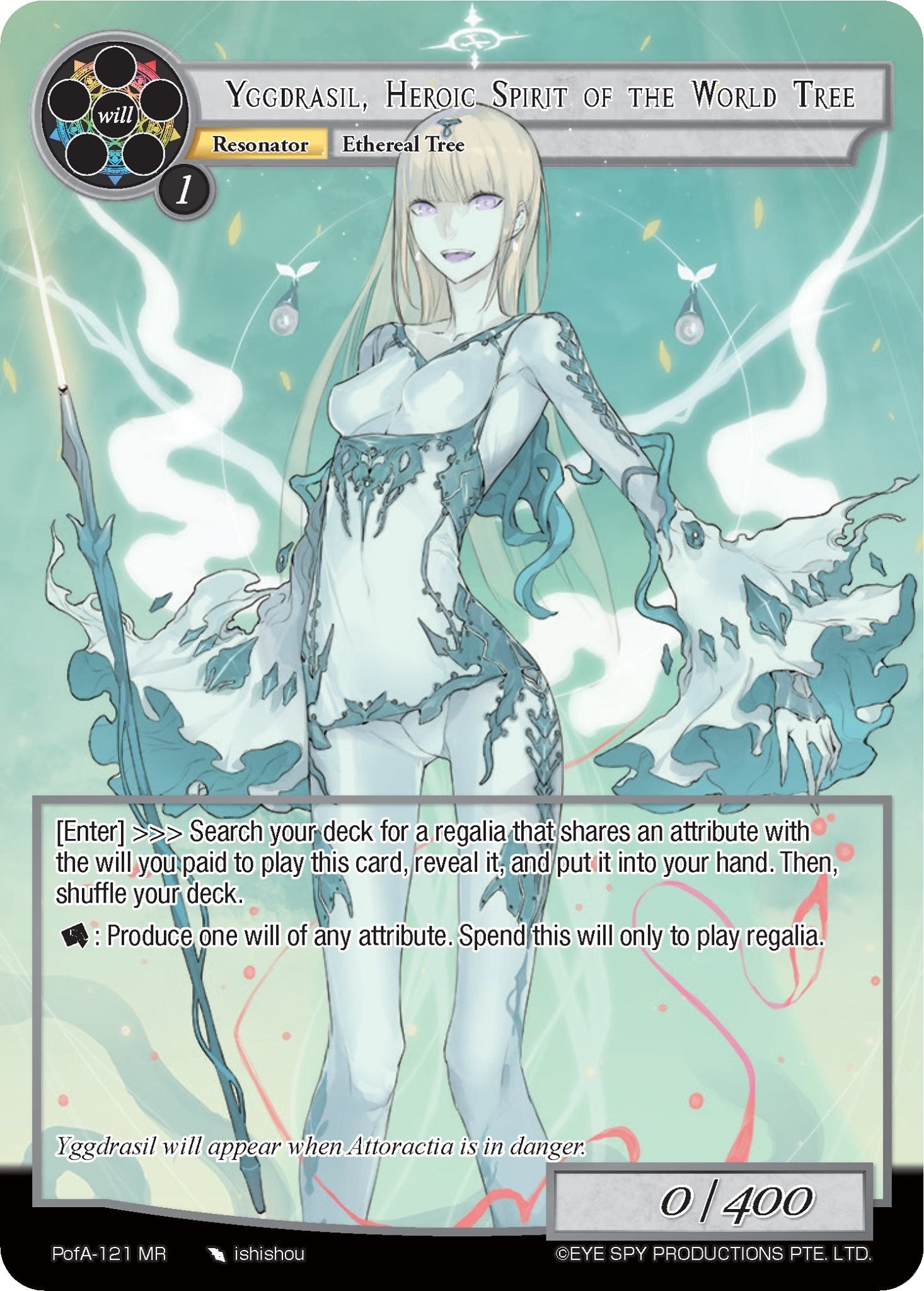 Yggdrasil, Heroic Spirit of the World Tree (Full Art) (PofA-121) [Alice Origin IV: Prologue of Attoractia] | Jomio and Rueliete's Cards and Comics