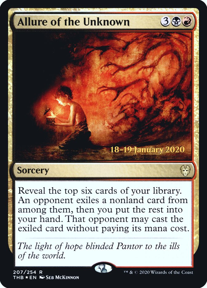 Allure of the Unknown [Theros Beyond Death Prerelease Promos] | Jomio and Rueliete's Cards and Comics