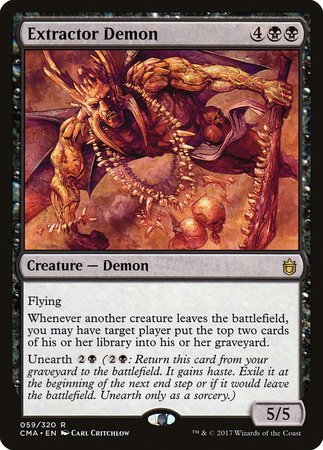 Extractor Demon [Commander Anthology] | Jomio and Rueliete's Cards and Comics