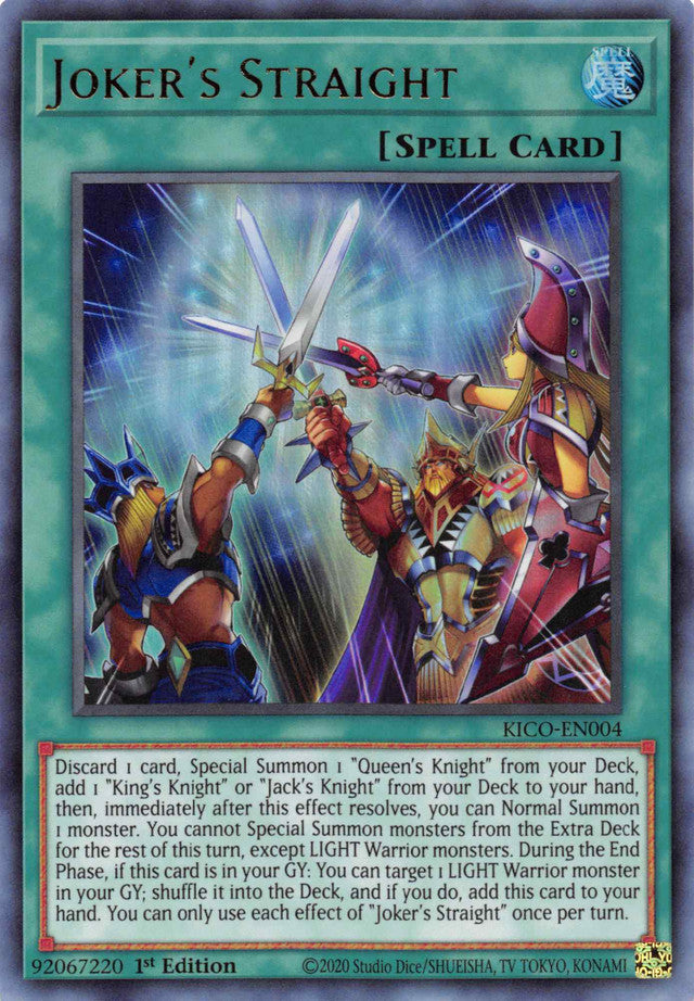 Joker's Straight (Ultra Rare) [KICO-EN004] Ultra Rare | Jomio and Rueliete's Cards and Comics