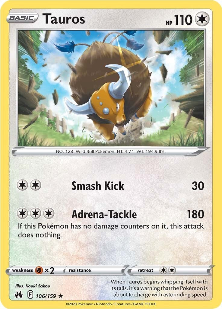 Tauros (106/159) [Sword & Shield: Crown Zenith] | Jomio and Rueliete's Cards and Comics
