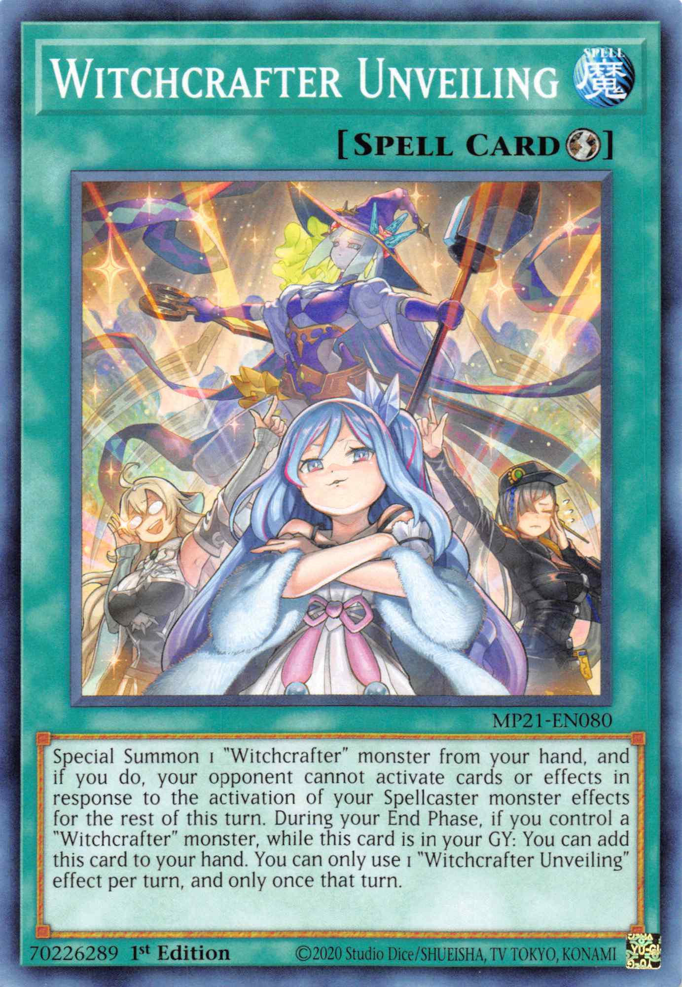 Witchcrafter Unveiling [MP21-EN080] Common | Jomio and Rueliete's Cards and Comics
