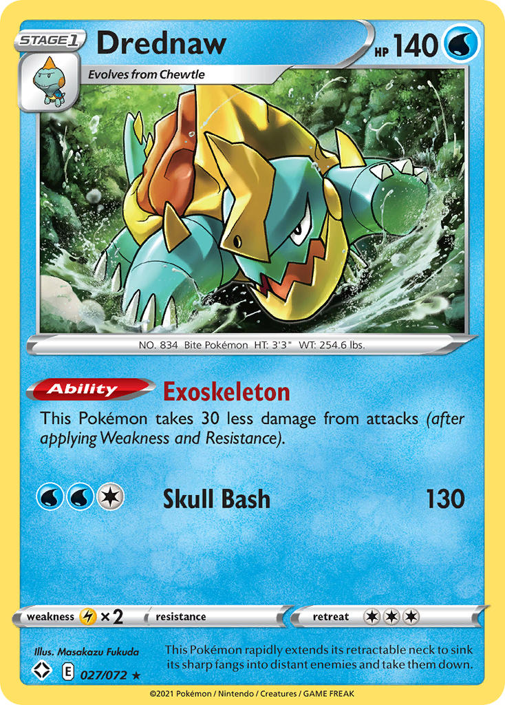 Drednaw (027/072) [Sword & Shield: Shining Fates] | Jomio and Rueliete's Cards and Comics